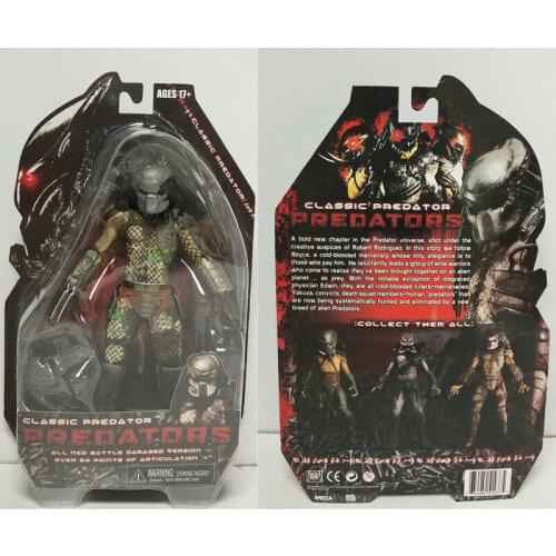 NECA The Predators 7" Classic Predator Battle Damaged Action Figure Toys 18 CM