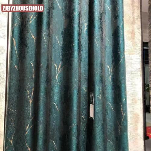 2021 New Nordic Style Modern Light Luxury Blackout Curtains for Bedroom Living Room Study Blackout Curtains Custom