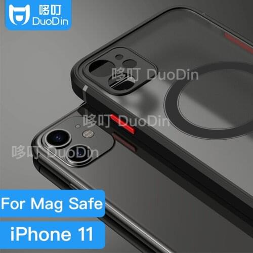 New Mag MogSofe Safe Magnet iPhone11 Magnetic Adsorption Transparent Matte Mobile Phone Case Anti-fall TPU Soft Protective Cover