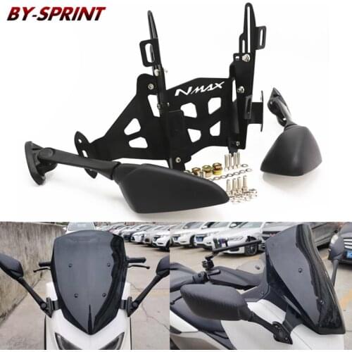 NEW Motorcycle Accessories Raised Windshield Rearview Mirror Forward Bracket For YAMAHA NMAX155 NMAX 155 nmax155 2020-2021