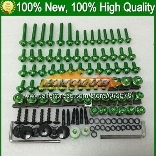 Fairing bolts full screw kit For KAWASAKI NINJA ZZR400 93 94 95 96 ZZR 400 ZZR 600 ZZR600 97 98 99 00 CL12 Nuts bolt screws Nut