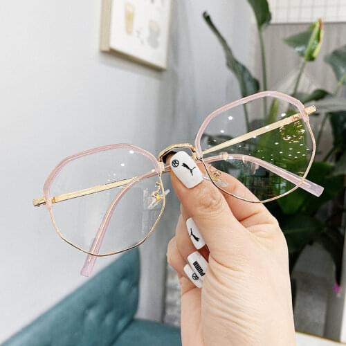 Blue Light Blocking Glasses Optical Eye Spectacle Blocking Filter Round Game Glasses Anti Blue Light Glasses for Woman