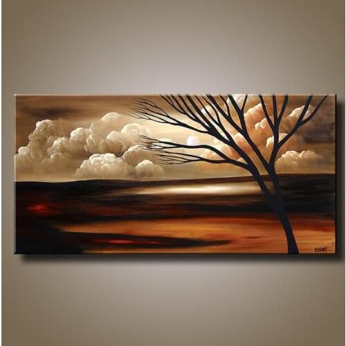 Handmade oil painting on canvas modern 100% Best Art Landscape oil painting original directly from artis LA1-121