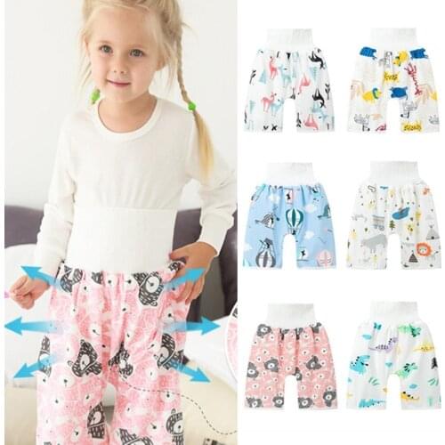 2 in 1 Baby Changing Diaper Shorts Waterproof Reusable Nappy Pants Absorbent Washable Children Infant Cotton Training Underwear