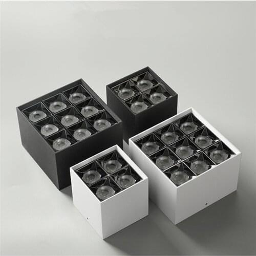 Led surface mounted 8W16W18W36W anti-glare downlight lighting living room ceiling type bold lamp grille lamp