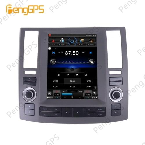 10.4" Vertical Screen Android 8.1 DVD Player for Infiniti FX35 FX45 2006-2009 Car FM/ Radio GPS Navigation Tesla Style Headunit