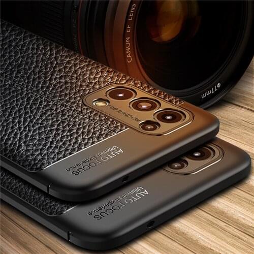 For Oppo Reno5 5G Case Cover Luxury Leather Soft Silicone Shockproof TPU Bumper Back Cover Reno 5 Pro 5G Phone Case Reno 5 5G