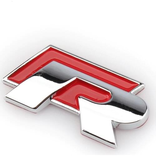 Rear Chrome Metal Red R Line Badge EMBLEM Sticker For VW Golf Jetta Passat Volkswagen