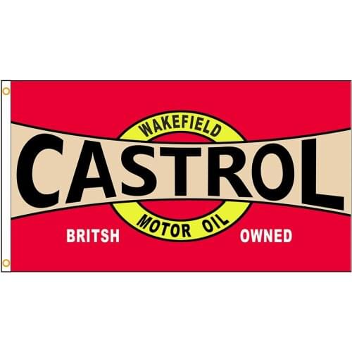 3X5 Ft Castrol Wakefield Motor Oil Racing Flag Polyester Printed Flags and Banners for Decor