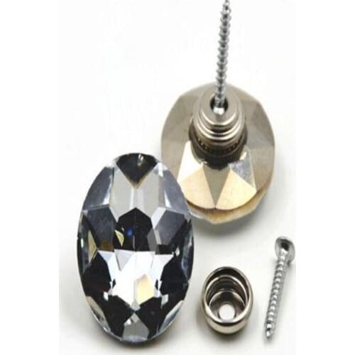 5size 200pcs gemstone crystal buttons soft bag Sofa screws diamond buckle Crystal Button Background decorative Button