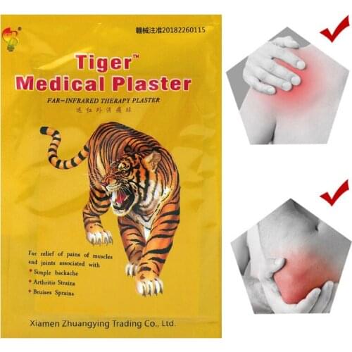 8PCS/Bag Tiger Balm Plaster Pain Relief Patches Treatment Muscular Pain Stiff Shoulder Joint Patch Relief Rheumatoid Health Care