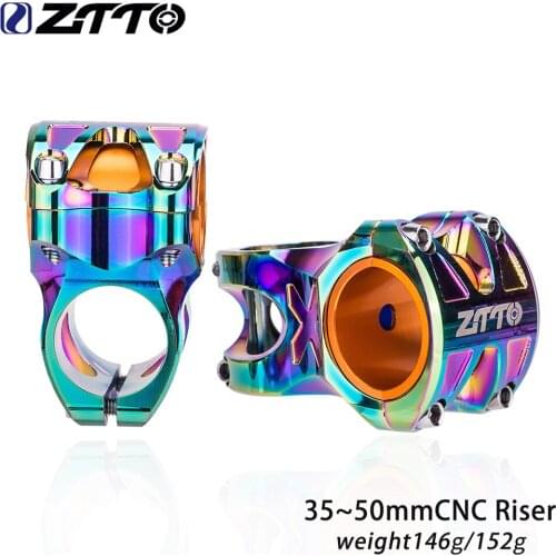 ZTTO Aluminium Ultralight Stem MTB Mountain Bike Stem 0 Degree 50mm/35mm Length Stem For 31.8mm Bicycle Parts