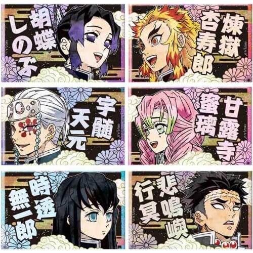 Anime Demon Slayer: Kimetsu no Yaiba Kamado Tanjirou Nezuko Postcard Post Cards Sticker Artbook Gift Cosplay Props Book Set