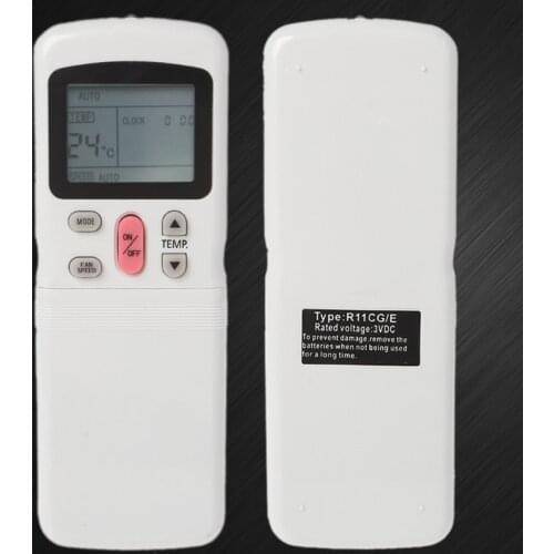 White Replace Air Conditioner Remote Control For MILLER TECO Carrier R11CG / E R11HG