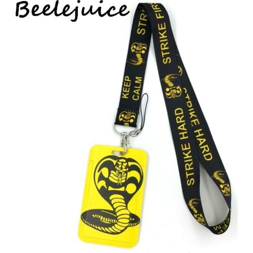 Cobra Kai Snake Credit Card ID Holder Bag Student Women Travel Bank Bus Business Card Cover Badge Accessories Gifts Decorations