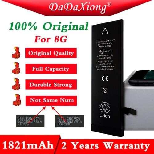 DaDaXiong 2021 Original 1pcs Foxc Factory Battery For iPhone 8 8G 0 Zero Cycle 1821mAh 3.85V Replacement Repair Parts