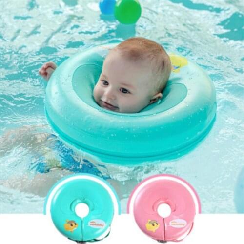 Baby Swimming Ring Non-inflatable Baby Neck Swim Ring Soft And Comfortable Chin Protection Pad Newborn Bath Ring Neck Float