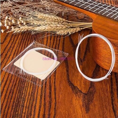 By DHL or FEDEX 500set A Set of 4 Strings White Nylon Replacement Part for Ukulele Guitar wholesale