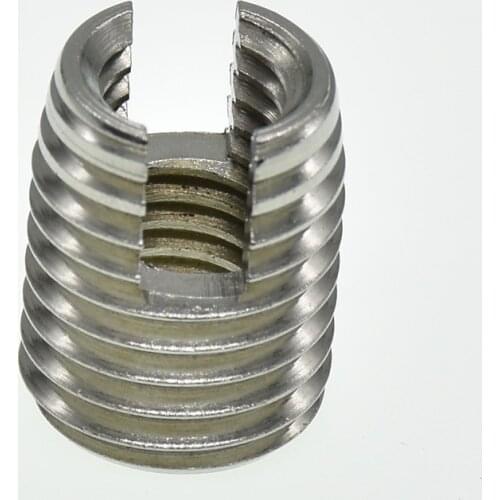M2 M2.5 M3 M4 M5 M6 M8 M10 M12 stainless steel Threaded Inserts Metal Thread Repair Insert Self Tapping Slotted Screw Threaded