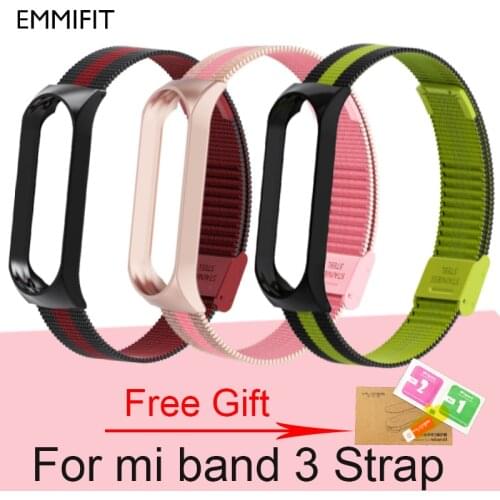 Metal Strap For Xiaomi Mi Band 3 Screwless Stainless Steel Bracelet Wristbands Replace Accessories For Mi Band 3 Strap
