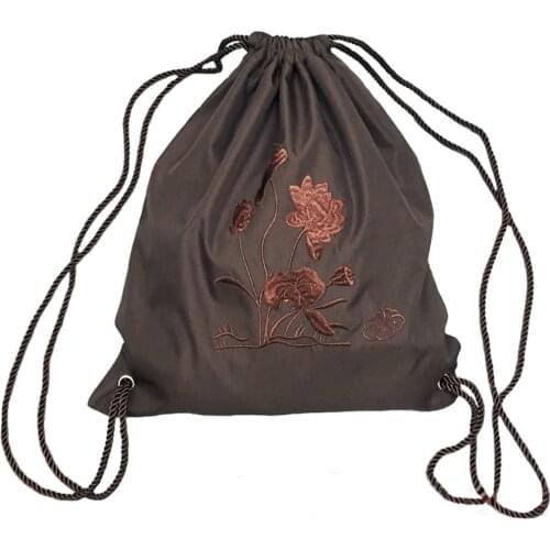 Top Quality Monk Buddha Arhat Mini Shoulder Backpack Fine Canvas Buddhist Bag Martial Art Bags