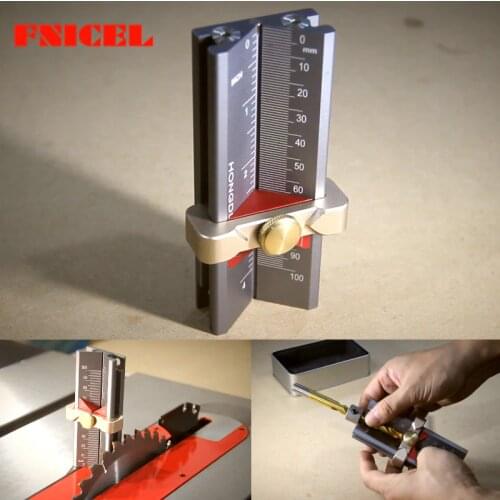 Multi-functional Woodworking Tools Drill Limit Ring Installation Aid Router Saw Table Height Gauge Drill Angle Measurer Rule