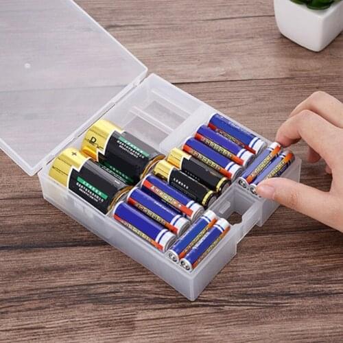 M17D Multifunction Battery Container Internally Divided Can Store Different Sizes Batteries Buckle Design Not Easy to Loose