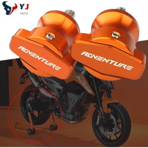 New Swingarm Spools Slider For KTM 990 SUPERMOTO/SUPER DUKE/R 1050 1090 1190 1290 ADVENTURE/R/T/S Motorcycle CNC Stand Screw M10