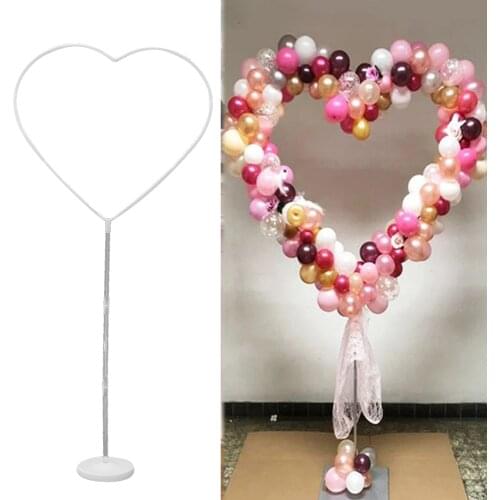 Heart Balloon Garland Wreath Column Base Stand Holder Arch Frame Wreath Holder Wedding Party Decor Balloon Column Stand