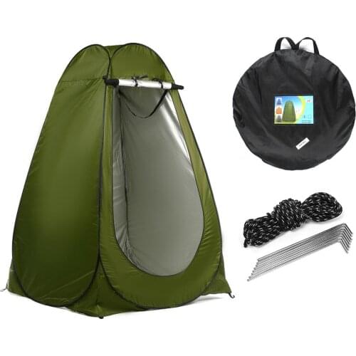 Portable Privacy Shower Toilet Camping Popping Up Tent Camouflage/UV Function Outdoor Dressing Tent/Photography Tent with Bag