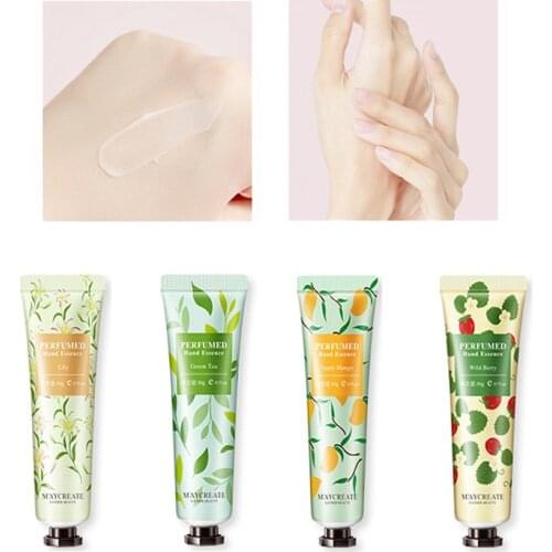 Portable Fruit Flavour Soothe Nourish Hand Cream Moisturizing Winter Anti Dry Crack Whitening Hand Care Lotion Cosmetic