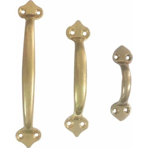 COTOM The Old Style Furniture Solid Brass Door Knob Height Quality Copper Kitchen Cabinet Drawer Window Pull Handle