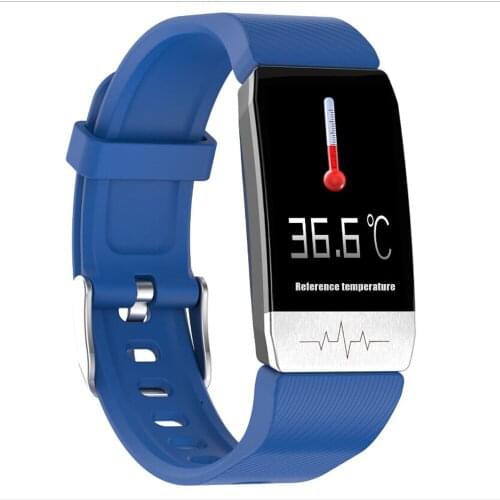 Temperature Measuring Smart Bracelet Band Fever Monitor Health Fitness Tracker ECG Monitor Smartwatch for iPhone Android