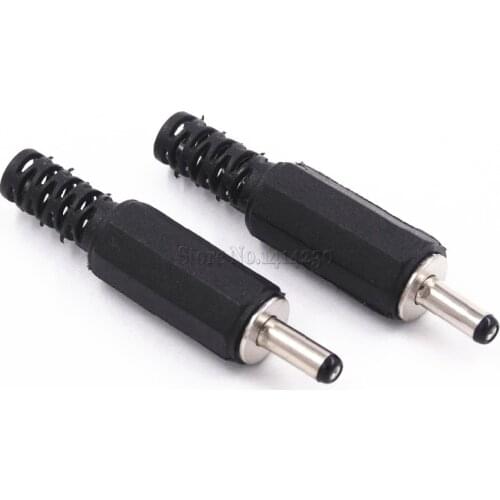 10Pcs DC Plug Male Electrical Socket Outlet DC Outlet 3.5X1.1MM 3.5*1.1mm