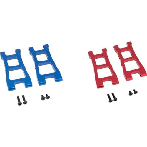 2Pcs Aluminum Front & Rear Lower Suspension Arms for 1/10 Redcat Blackout XTE SC XBE (Pro) Upgrade Parts Accessories