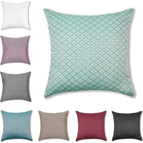 43*43CM Geometric Cushion Cover Sofa Couch Throw Pillows Case Decorative Solid Colors Vintage Bedding Pillowcase Home Decor