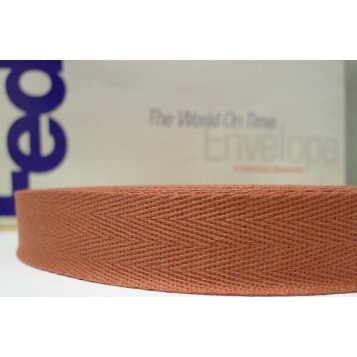 50 Yard 1" 25mm CT168 CAMEL COLOR 100% Cotton Twill Tape