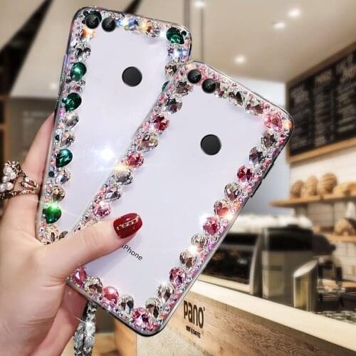 Diamond Flashing Mobile Phone Case Waterproof And Anti-fall For Huawei Enjoy 7s Mobile Phones