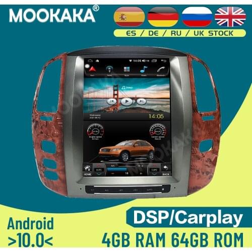 For Lexus LX470 Android 10.0 128G Car Multimedia Player GPS Navigation Auto Radio Stereo Head Unit Recorder Audio DSP