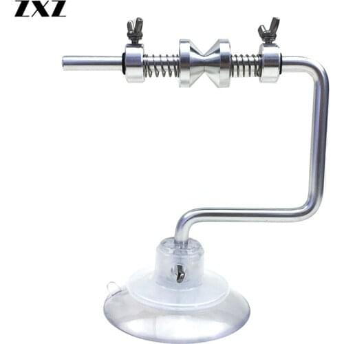 Fishing Line Winder Spooler System Machine Baitcasting Reel Spool Adjustable Portable Aluminum Line Winder Wheel Holder Station
