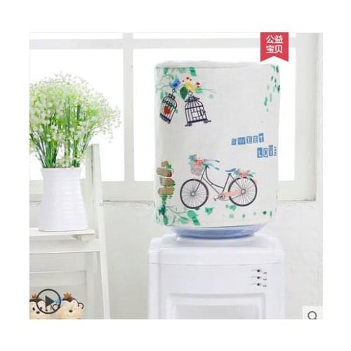 Water dispenser cover printing bucket dust cover Korean version of the pastoral modern minimalist water dispenser cover