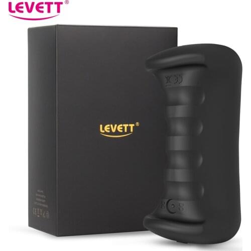 LEVETT 16 Speeds Male Masturbator Cup Glans Vibrator For Men Realistic Vagina Erotic Sex Toy Penis Trainer Massager Vibrator