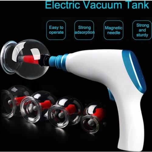 Newly Electric Vacuum Suction Cupping Set Lymph Drainage Pain Relief Massage Therapy Kit 19ing