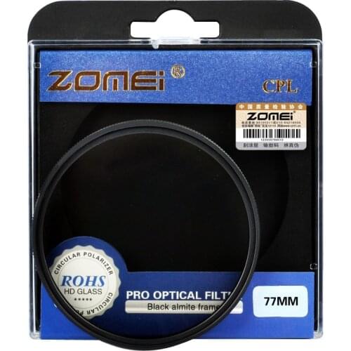 Origina Zomei 77mm Professional Optical CPL Circular Polarizing Filter for Canon Nikon Tamron Sigma Sony Olympus SLR Lenses