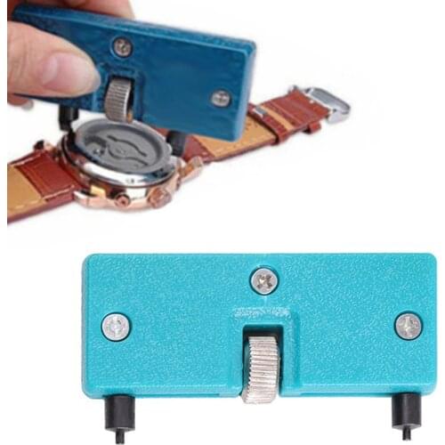 Portable Watch Repair Tool Kit Adjustable Back Case Opener Spanner Cover Remover Screw Watchmaker Battery Change Battery Remover