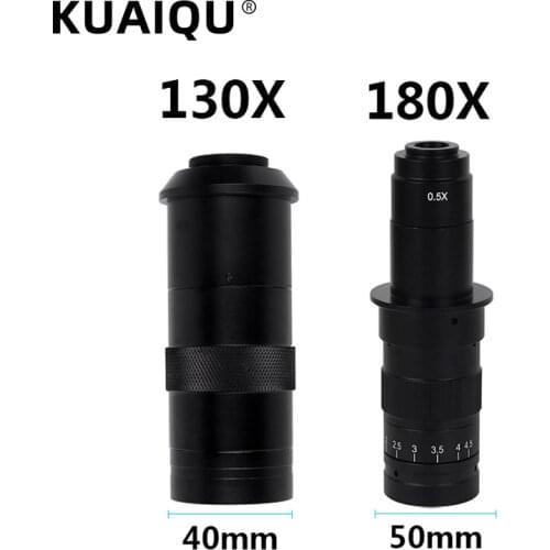 180X 300X C-MOUNT Len Industry Video Microscope Camera Adjustable Lens Eyepiece Zoom Magnification Eyepiece Wide Angle Lens