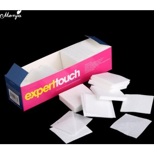 Monja 325pcs/pack 5*5cm Nail Art Polish UV Gel Remove Wipes Paper Lint Free Removal Wraps Cleaning Cotton Pads Manicure Tools