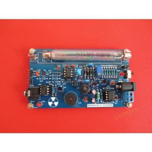 DIY Assembled Geiger Counters Kit Geiger Counter Module Miller Tube GM Tube Nuclear Radiation Detector With Sound Light Alarm