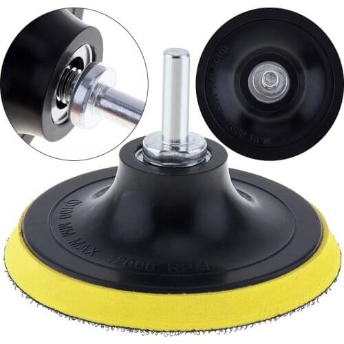 1Pcs 4'' Sanding Disc Pad Hook Loop Self-adhesive Abrasive Tools 8mm Handle Electric Grinder Polisher Accessories