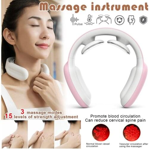 2021 Neck Intelligent Neck Massager USB Intelligent Remote Control Back Adjustable Massage SSwell